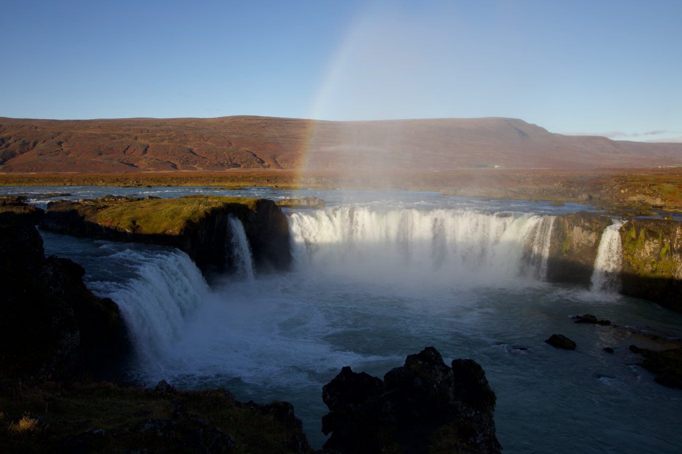 Der Goðafoss am Morgen