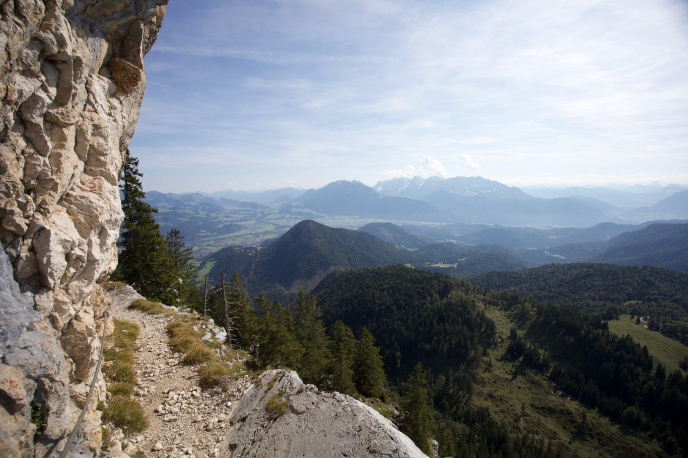 Blick zum Kaisergebirge