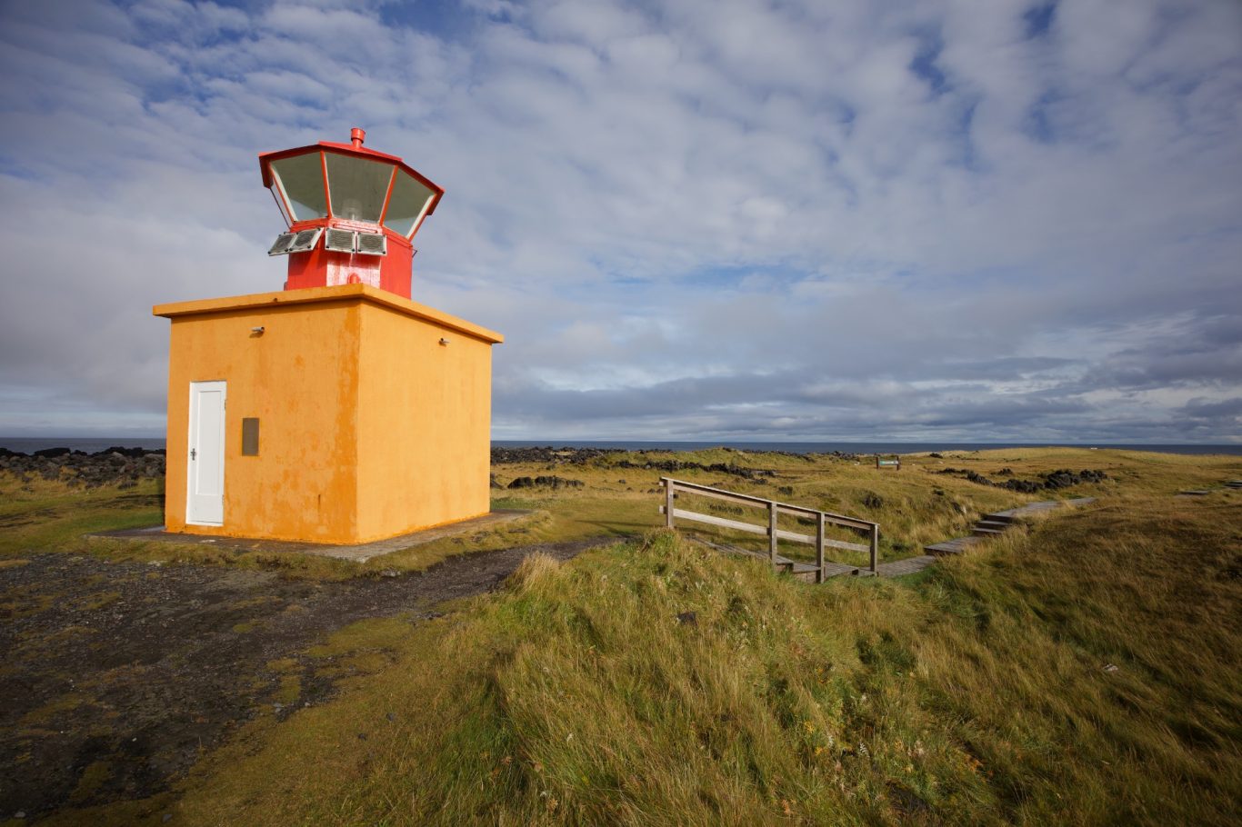 Öndverðarnes-Leuchtturm im äußersten Nordwesten der Halbinsel.