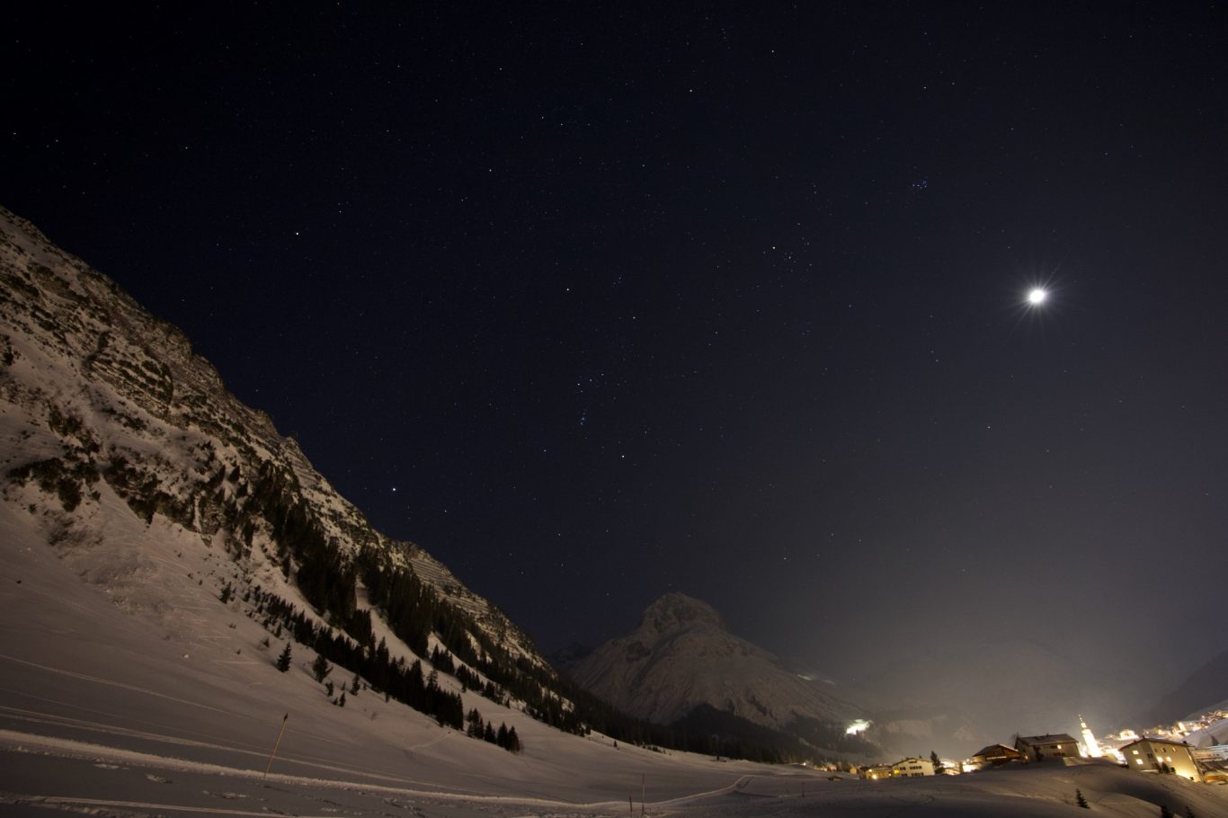Sternenhimmel über Lech