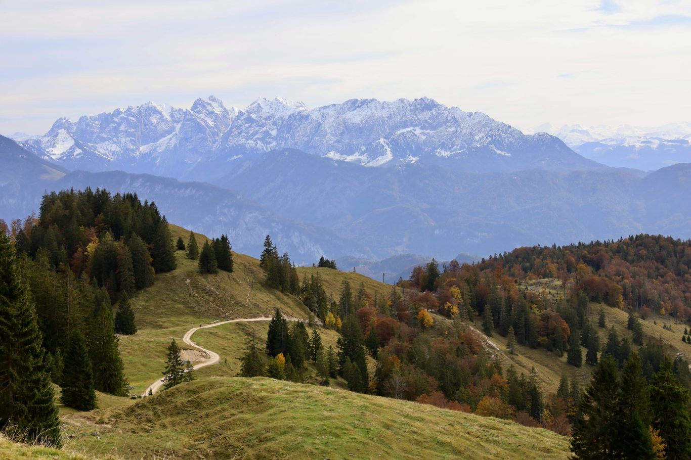 Brünnsteinumrundung - Blick auf das Kaisergebirge