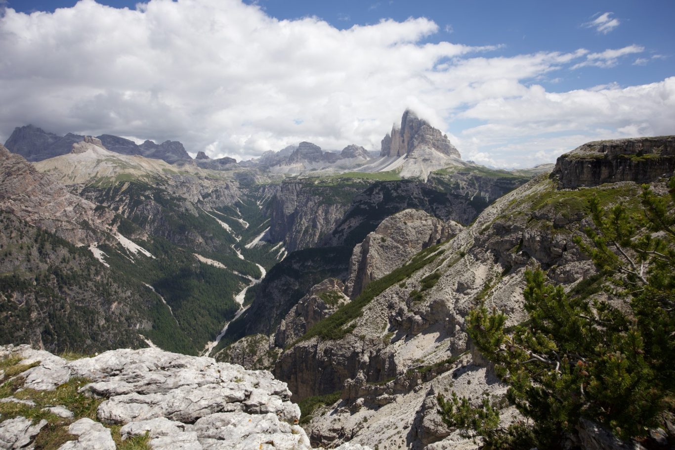 Blick auf die Drei Zinnen