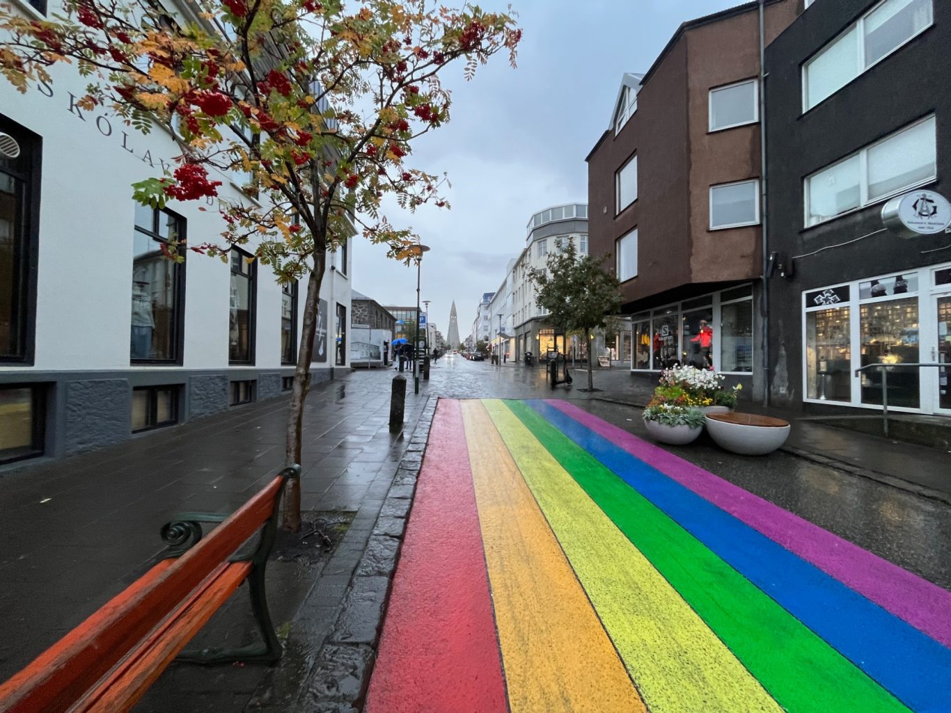 Nicht viel los auf dem Skólavörðustigur