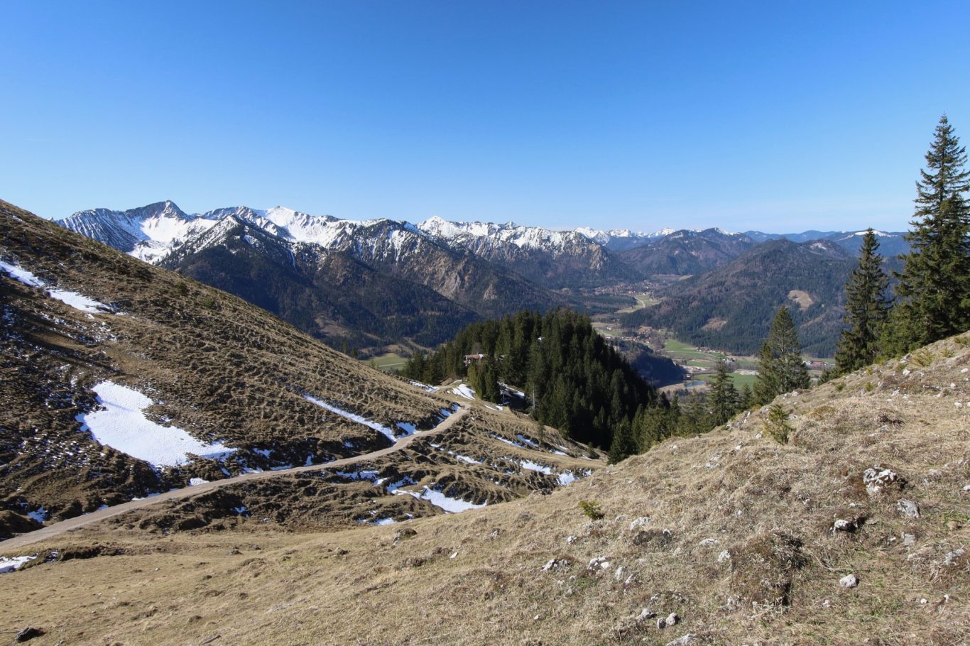 Aufstieg zum Breitenstein mit Blick Richtung Westen