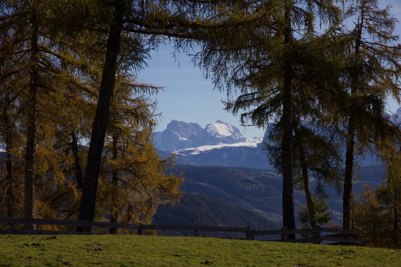 Bergblick auf dem Salten