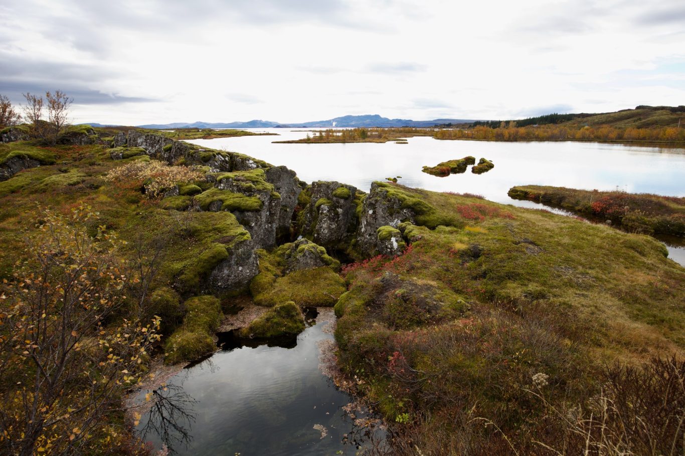 Das nördliche Ende vom Þingvallavatn