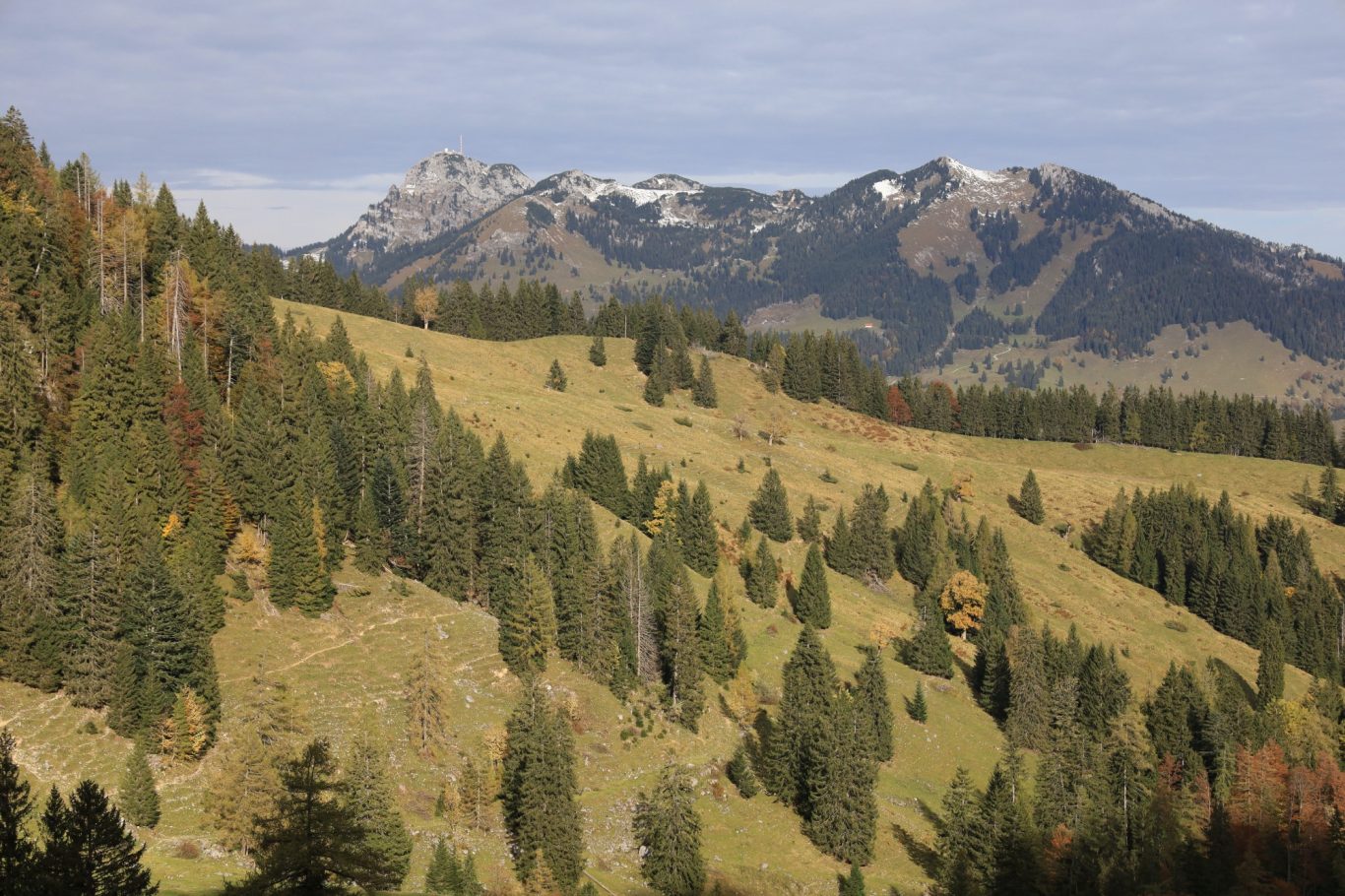 Brünnsteinumrundung - spätherbstlicher Blick auf den Wendelstein