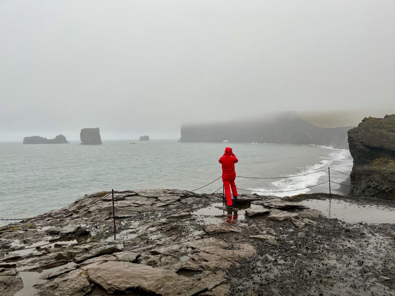Für etwas Farbe muss man an diesem Tag schon selber sorgen...