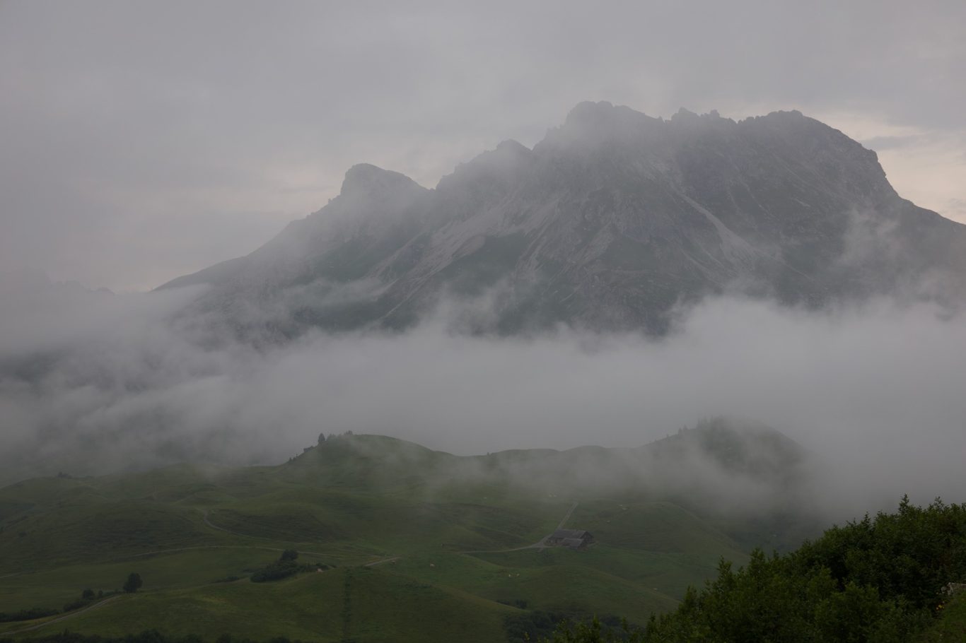 Das Karhorn im Nebel