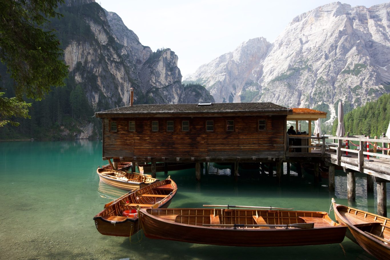 Bootshaus am Pragser Wildsee