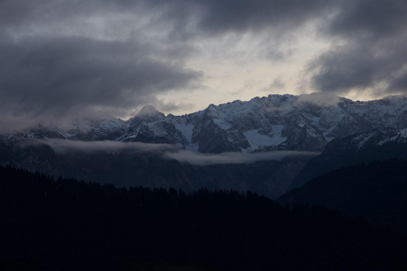 Abendstimmung am Wettersteingebirge