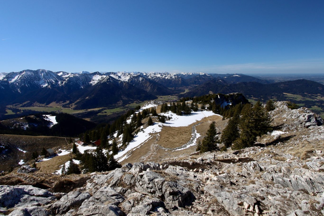 Blick vom Breitenstein Richtung Spitzingseegebiet