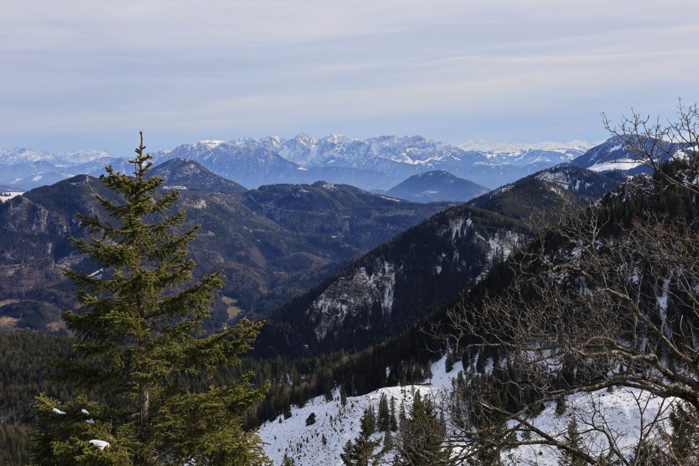Zahmer und Wilder Kaiser von der Ramboldplatte aus gesehen