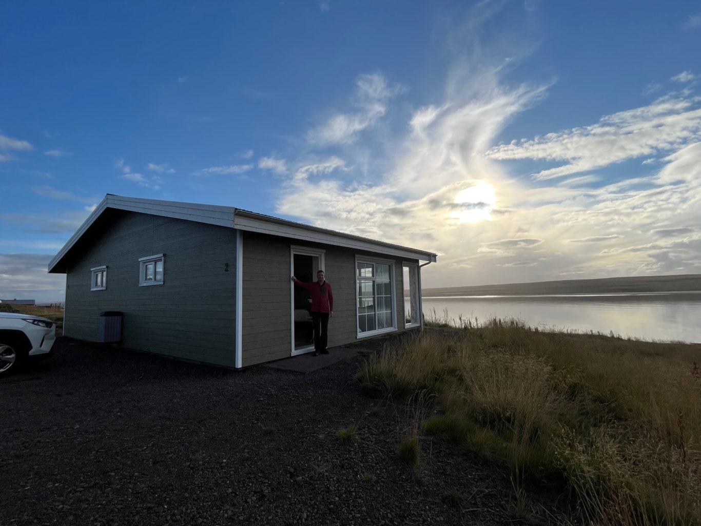 Unsere Hütte am Miðfjörður