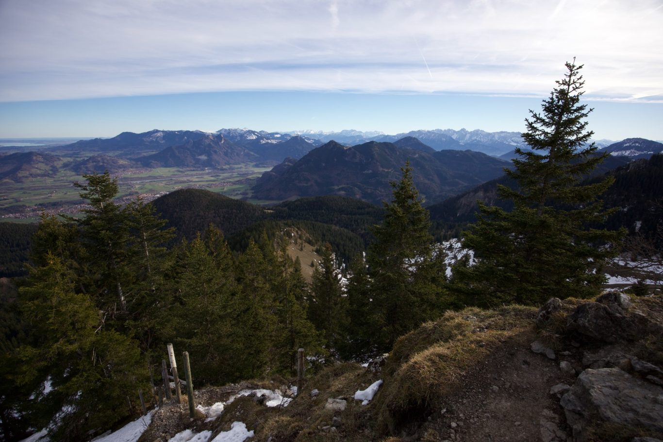 Blick von der Rampoldplatte ins Inntal und ins Chiemgau