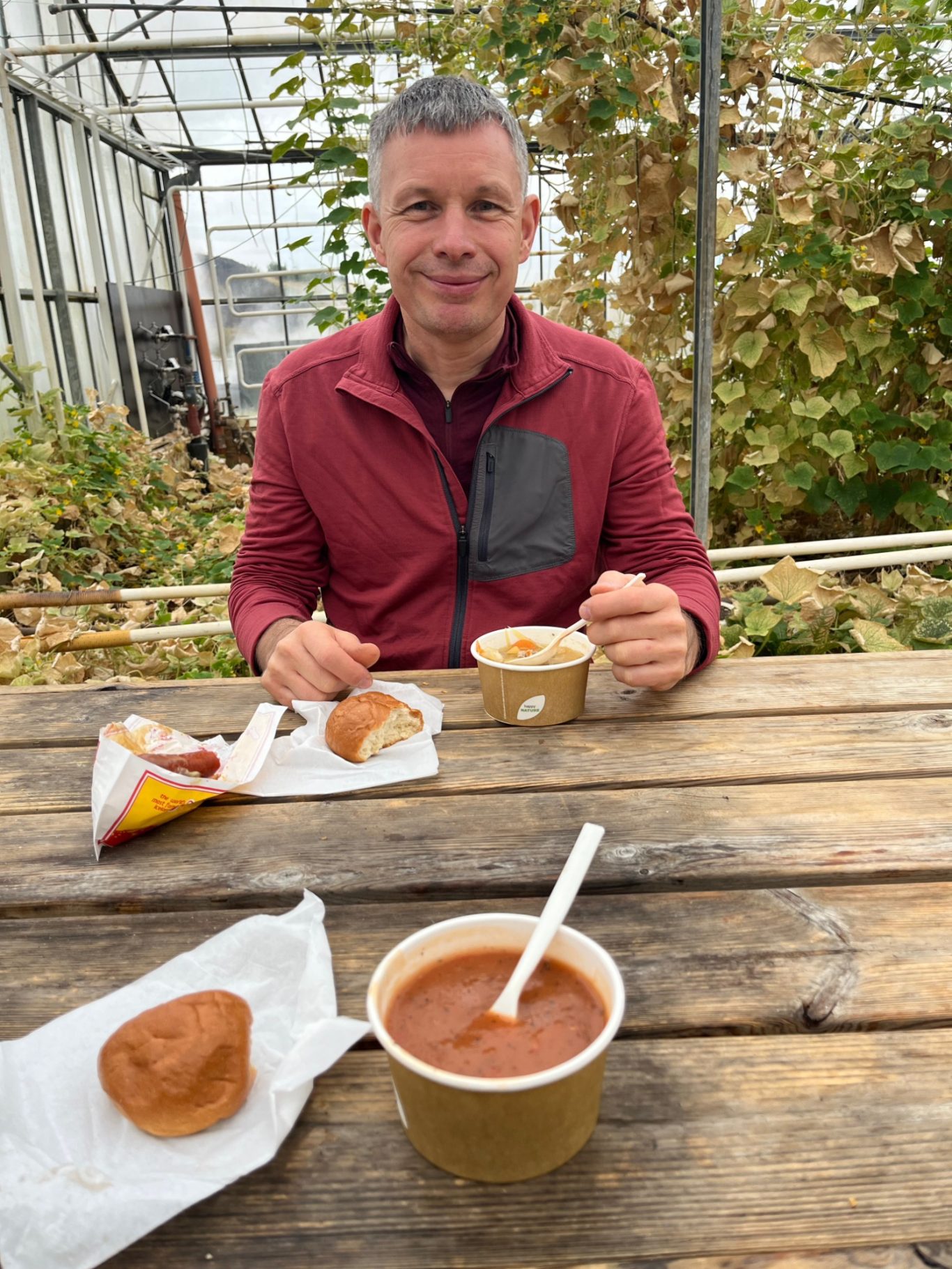 Bei dem Wetter braucht man einfach eine warme Suppe zum Aufwärmen.