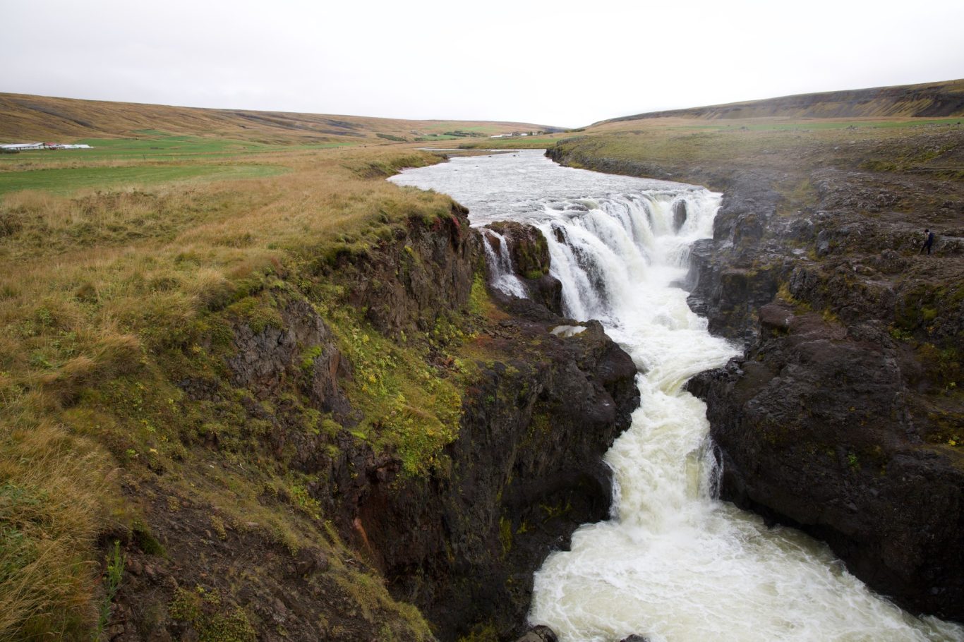 ...und der dazu gehörende Wasserfall Kolufossar