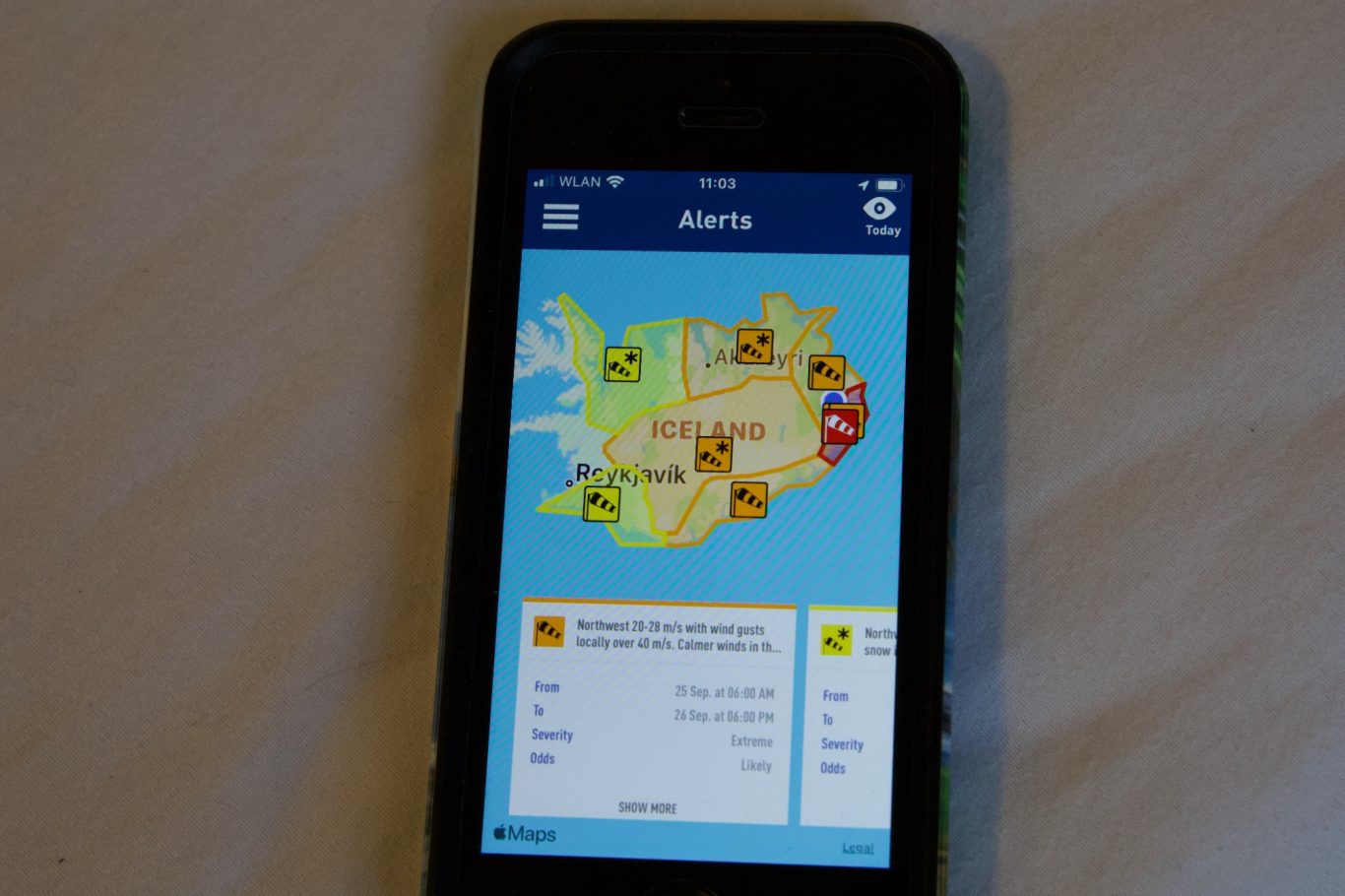 Mittendrin (der blaue Punkt sind wir) statt nur dabei...